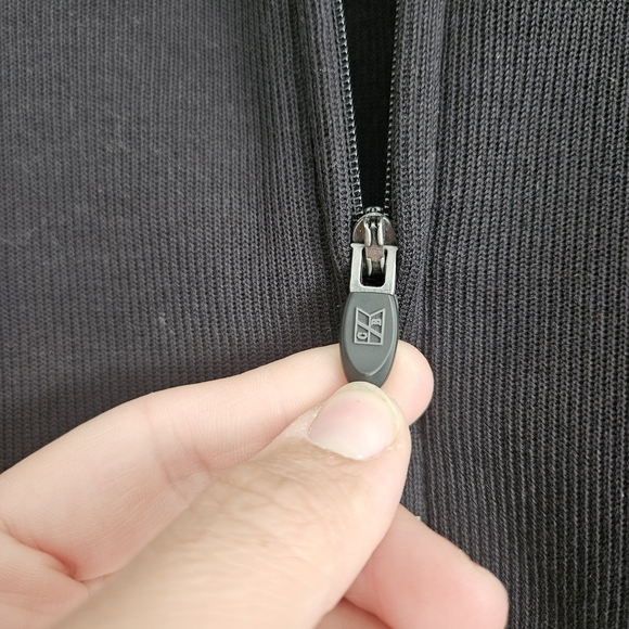 Cutter & Buck Black Bomber Jacket with Stand-Up Collar - Picture 4 of 6